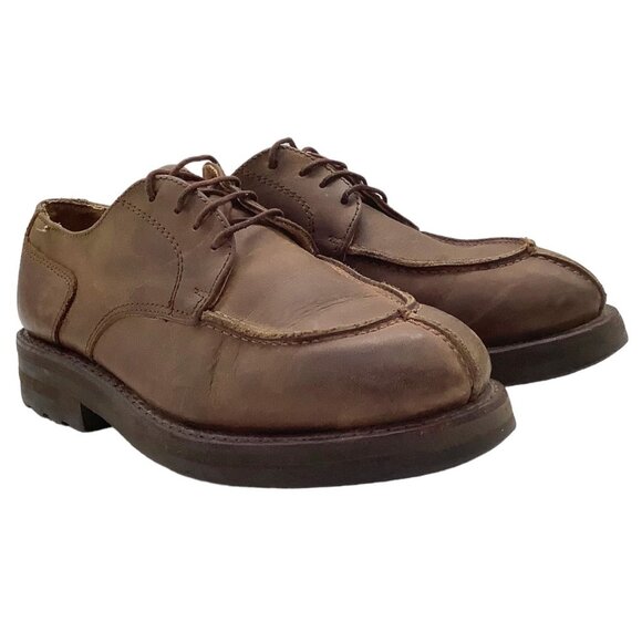 Jean Baptiste Rautureau France 42 US 9 Lug Sole Leather Oxford Split Toe Moc JBR - Picture 1 of 9